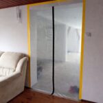 DRZWI PRZECIWPYŁOWE REMONTOWE, KURTYNA PRZECIWKURZOWA 220X110 PROSTA - imagine 7