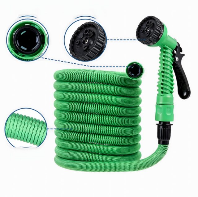 BLACK FOREST WĄŻ OGRODOWY ROZCIĄGLIWY ELASTYCZNY PISTOLET 1/2 7,5-22,5m - imagine 3