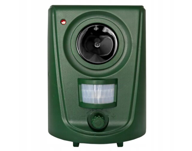 BLACK FOREST ULTRADŹWIĘKOWY ODSTRASZACZ ZWIERZĄT Z CZUJNIKIEM RUCHU 62m2 WODOODPORNY - imagine 3