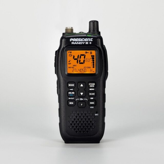 President Randy III Plus ASC AM/FM CB Portable Radio Black - imagine 3