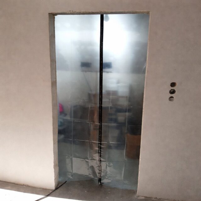 DRZWI PRZECIWPYŁOWE REMONTOWE XXL, KURTYNA PRZECIWKURZOWA 230X135 PROSTA - imagine 6