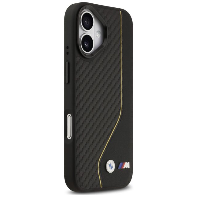 Case BMW M Carbon Line & Logo MagSafe for iPhone 17 yellow - imagine 4