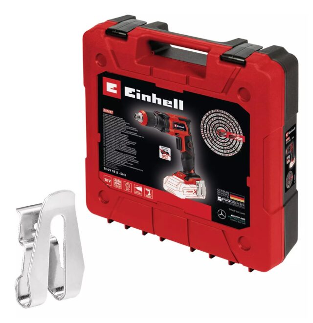 Drywall screwdriver  EINHELL AKU TE-DY 18 Li-Solo Black  Red - imagine 2