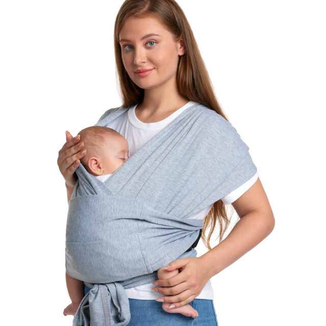 MOMCOZY BABY WRAP CARRIER GREY - imagine 3