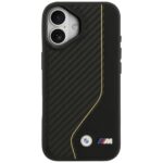 Case BMW M Carbon Line & Logo MagSafe for iPhone 17 yellow - imagine 3