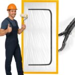 DRZWI PRZECIWPYŁOWE REMONTOWE, KURTYNA PRZECIWKURZOWA 220X110 DRZWI