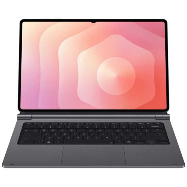 Etui Samsung Book Cover Keyboard Slim do  Galaxy Tab S11U szary - imagine 3