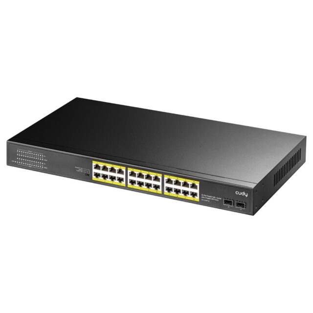Cudy GS1028PS2 network switch Gigabit Ethernet (10/100/1000) Power over Ethernet (PoE) Black - imagine 3