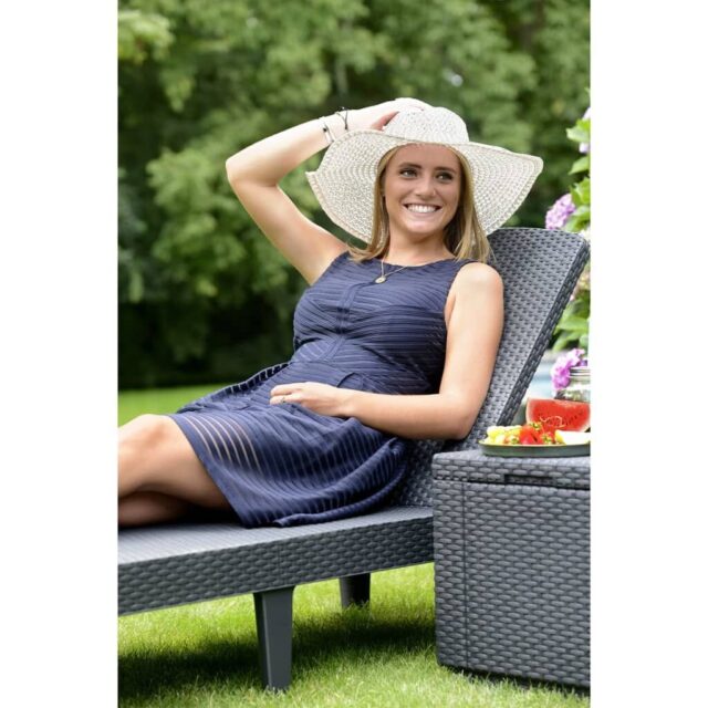 KETER POLY RATTAN LOUNGER JAIPUR GRAPHITE - imagine 5