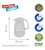 Rotpunkt Thermos jug  1.5 l  sparking black (black) - imagine 2