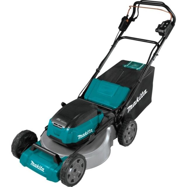 Makita DLM532PT4 lawn mower Push lawn mower Battery Black  Blue - imagine 4