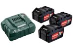 Metabo. Battery set 3x4.0Ah + ASC 55 charger