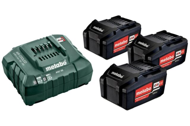 Metabo. Battery set 3x4.0Ah + ASC 55 charger - imagine 2