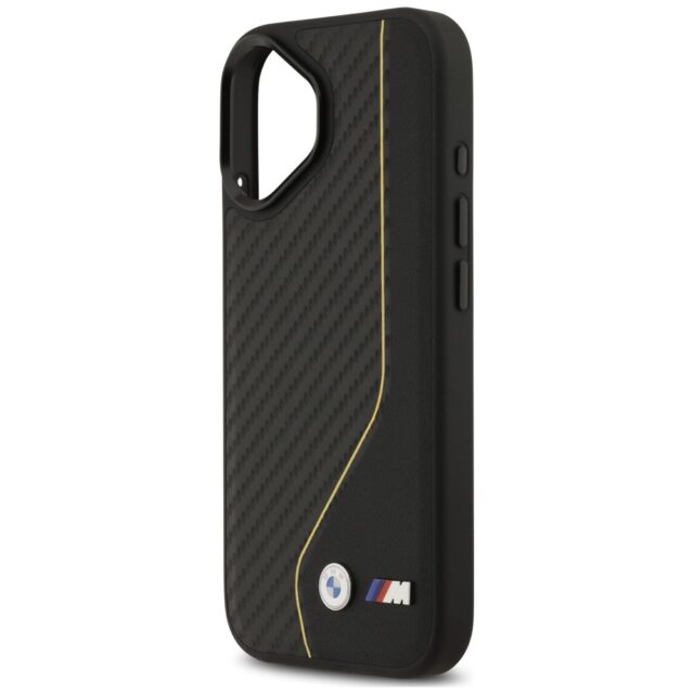 Case BMW M Carbon Line & Logo MagSafe for iPhone 17 yellow - imagine 6
