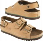Comfortable Scholl AIR BAG BACK STRAP BRONZE sandals 39 - imagine 2