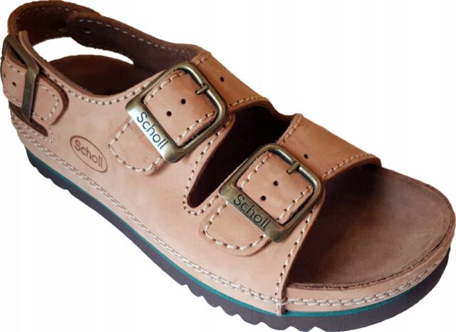 Comfortable Scholl AIR BAG BACK STRAP BRONZE sandals 39 - imagine 5