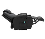 EXTRALINK FOTEL WYPOCZYNKOWY MASUJĄCY Z PODNÓŻKIEM CZARNY - imagine 3