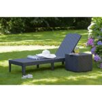 KETER POLY RATTAN LOUNGER JAIPUR GRAPHITE - imagine 4