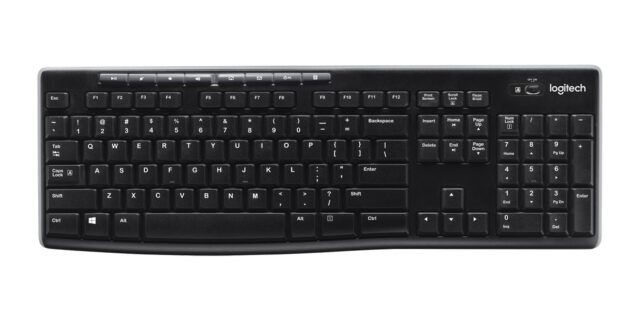 Logitech K270 keyboard RF Wireless QWERTY Black - imagine 4
