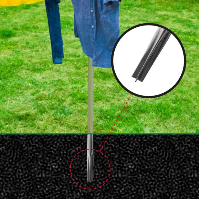 PROMIS SU200 CAPRI four-arm garden laundry dryer - imagine 3