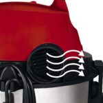 Einhell TH-VC 1820 S 20 L Drum vacuum Dry&wet 1250 W Dust bag - imagine 3