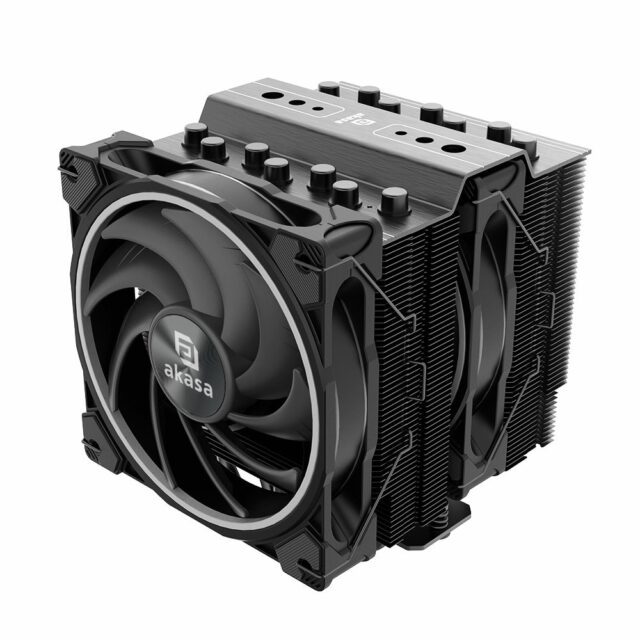 Akasa SOHO H7 Processor Air cooler 12 cm Black 1 pc(s) - imagine 2