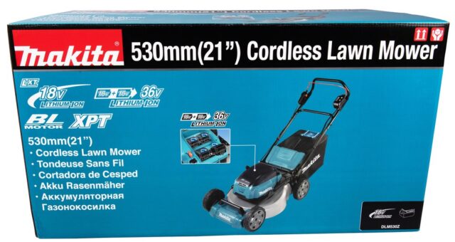 MAKITA LAWN MOWER 2x18V 53cm WITHOUT BATTERIES AND CHARGER DLM530Z - imagine 10