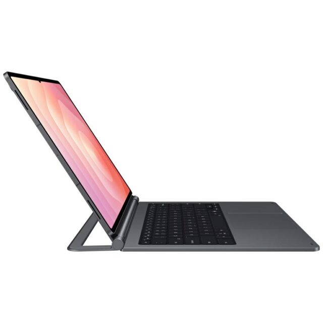 Etui Samsung Book Cover Keyboard Slim do  Galaxy Tab S11U szary - imagine 5