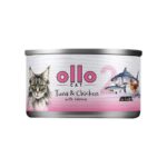 Ollo Tuna & Chicken with Salmon in Broth Nr 2 70g
