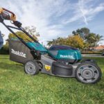 Makita DLM532PT4 lawn mower Push lawn mower Battery Black  Blue - imagine 2