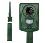 BLACK FOREST ULTRADŹWIĘKOWY ODSTRASZACZ ZWIERZĄT Z CZUJNIKIEM RUCHU 62m2 WODOODPORNY