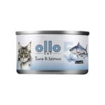 Ollo Tuna with Salmon in Broth Nr 5 70g