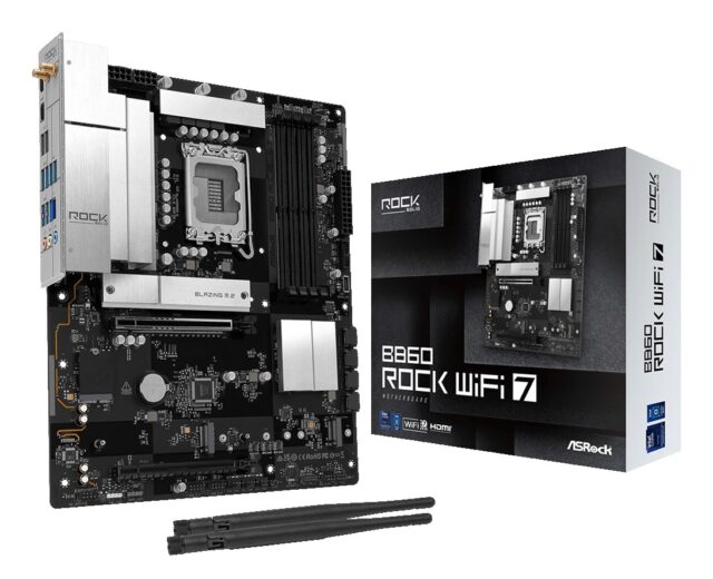 Asrock B860 Rock WiFi 7 Intel B860 LGA 1851 (Socket V1) ATX - imagine 6