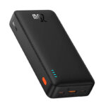 Acumulator extern Powerbank Baseus Airpow, 20000mAh, 20W, Incarcare rapida, USB-C, USB-A, cablu USB-C la USB-A inclus Black - imagine 2