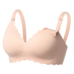 MOMCOZY YN46 SEAMLESS SUPPORT FLORAL NURSING BRA SKIN M - imagine 2