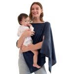 MOMCOZY NURSING COVER FOR BREASTFEEDING DARK BLUE