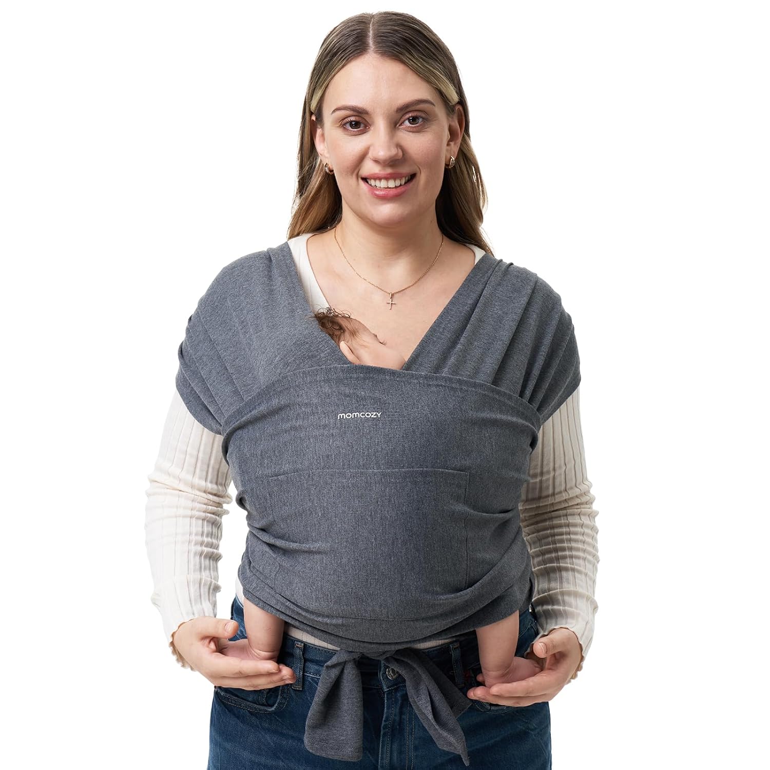 cps-16da796448d7f6cf30e93f8116e0f71d-2026-05-15-00-22-05 MOMCOZY BABY WRAP CARRIER DARK GREY - imagine 1