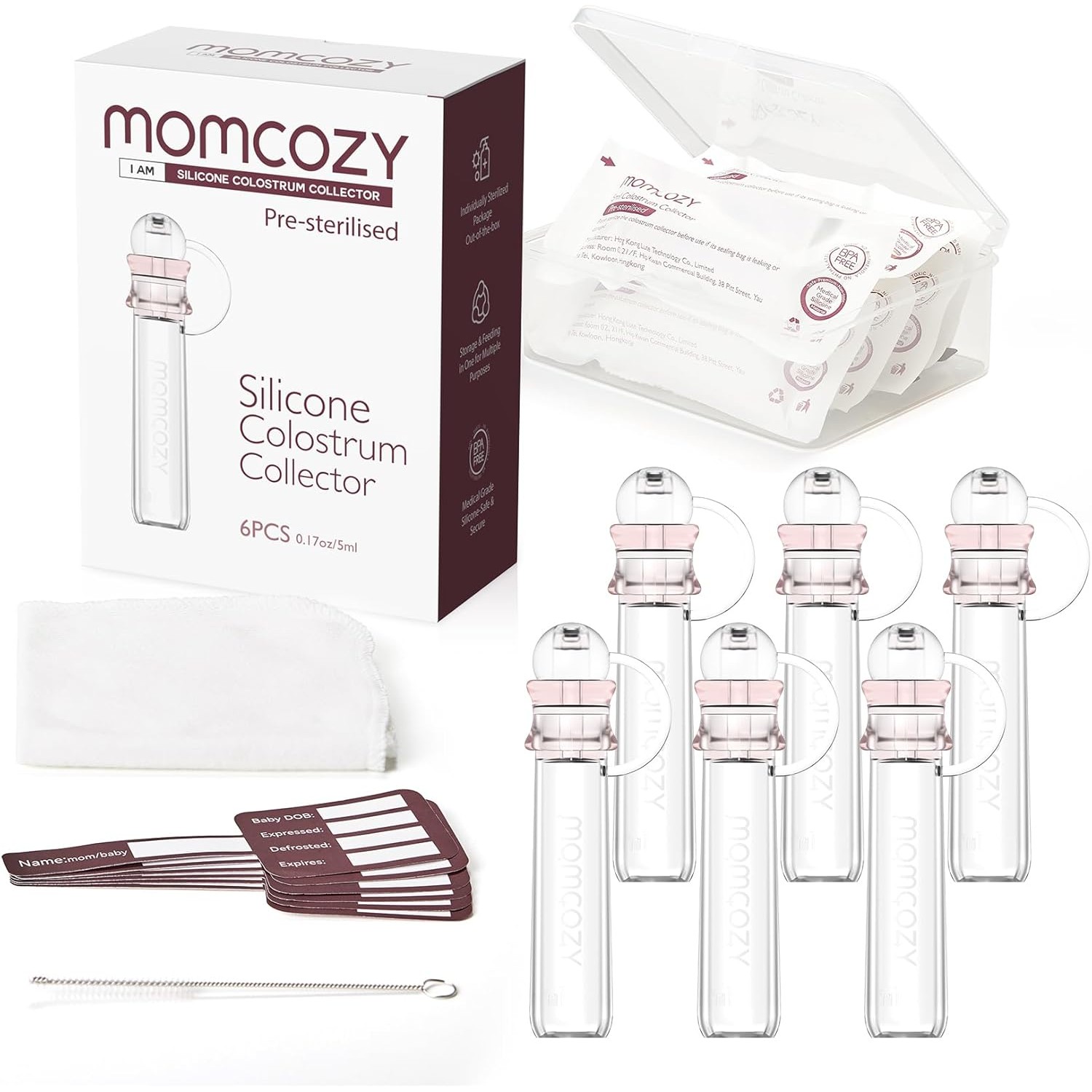 cps-2f611cb3610795e2ac32d456332cfd26-2026-05-15-00-08-03 MOMCOZY COLOSTRUM REUSABLE BREAST MILK COLLECTOR 6PCS - imagine 1
