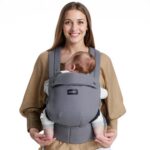 MOMCOZY BABY CARRIER NEWBORN TO TODDLER COTTON GREY