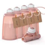 MOMCOZY SILICONE MILK STORAGE BAGS RED* 5PCS