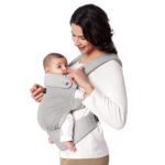 MOMCOZY BABY CARRIER NEWBORN TO TODDLER AIR MESH GREY