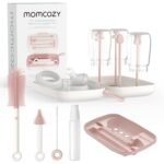 MOMCOZY 7 IN 1 BABY BOTTLE BRUSH SET PINK