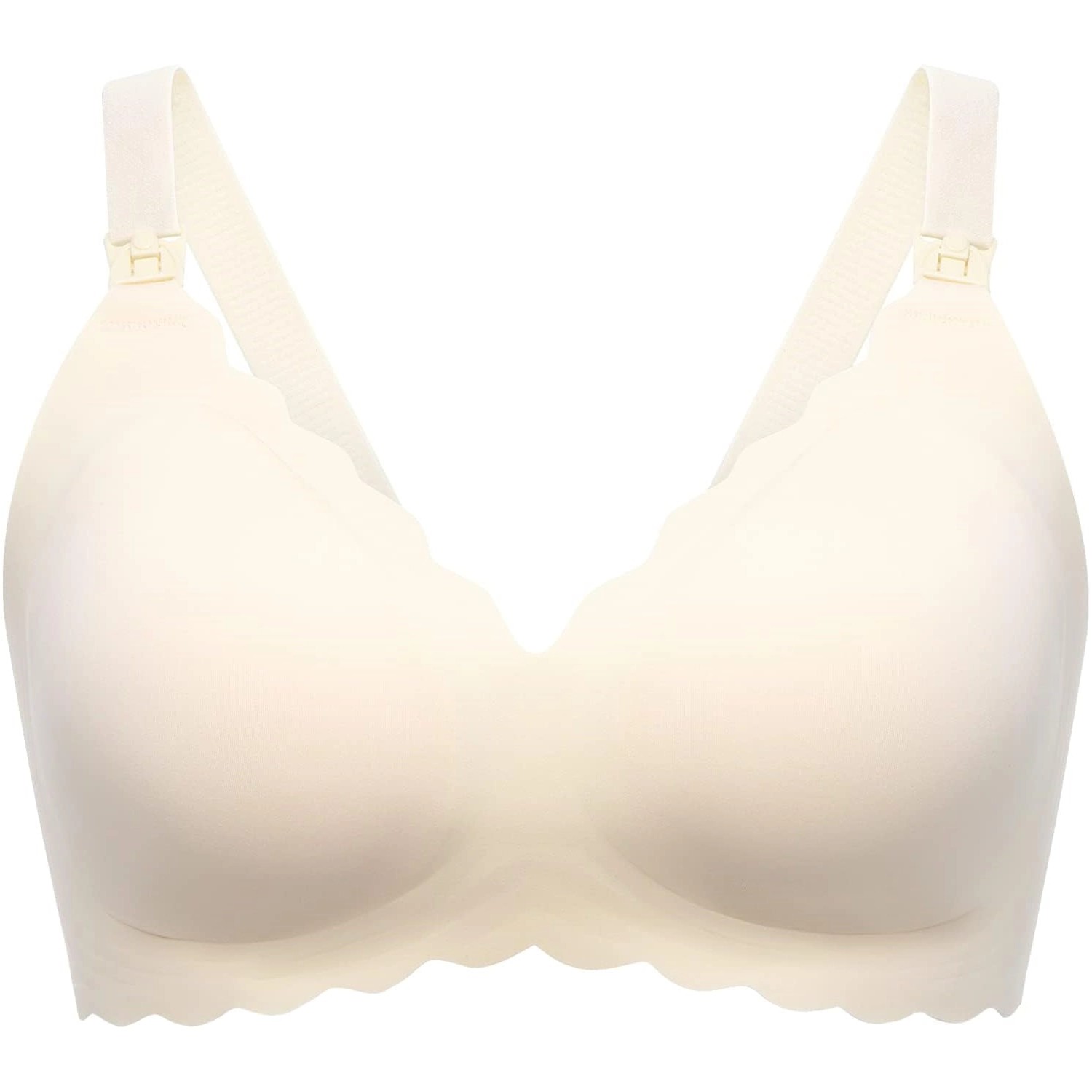 cps-b2520f6e46c9c5e03e2f6af873e014d0-2026-05-14-23-32-09 MOMCOZY YN46 SEAMLESS SUPPORT FLORAL NURSING BRA CREAM L - imagine 1