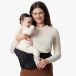 MOMCOZY HIP SEAT BABY CARRIER BLACK MEDIUM