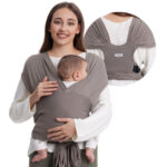 MOMCOZY BABY WRAP CARRIER DARK BROWN