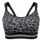MOMCOZY YN12 4-IN-1 HANDS-FREE PUMPING BRA LEOPARD BLACK L