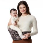 MOMCOZY HIP SEAT BABY CARRIER LEOPARD MEDIUM